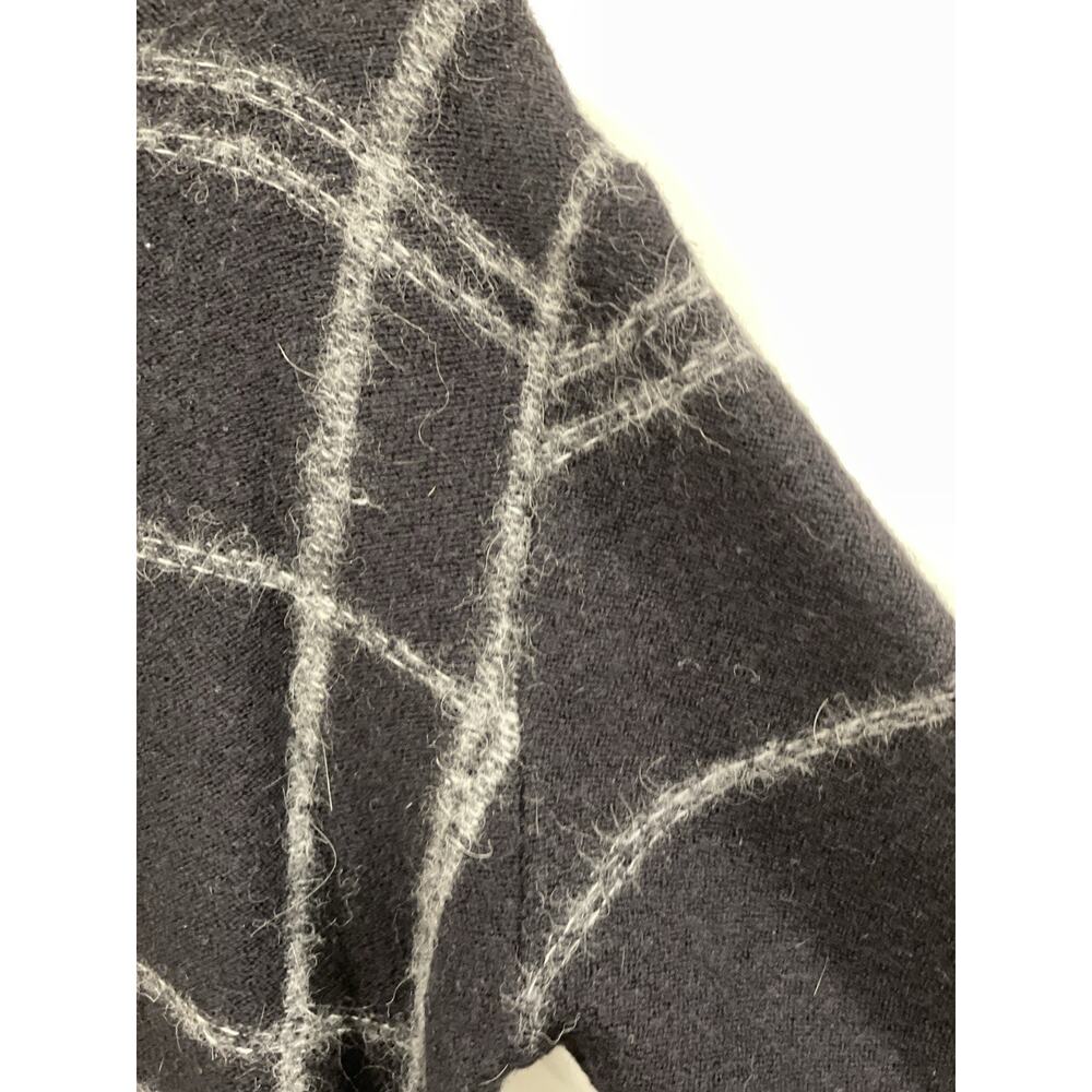 STEPHAN SCHNEIDER Wool/Alpaca Men’s Black & Gray Plaid Sweater Size 5 Small - Picture 6 of 8
